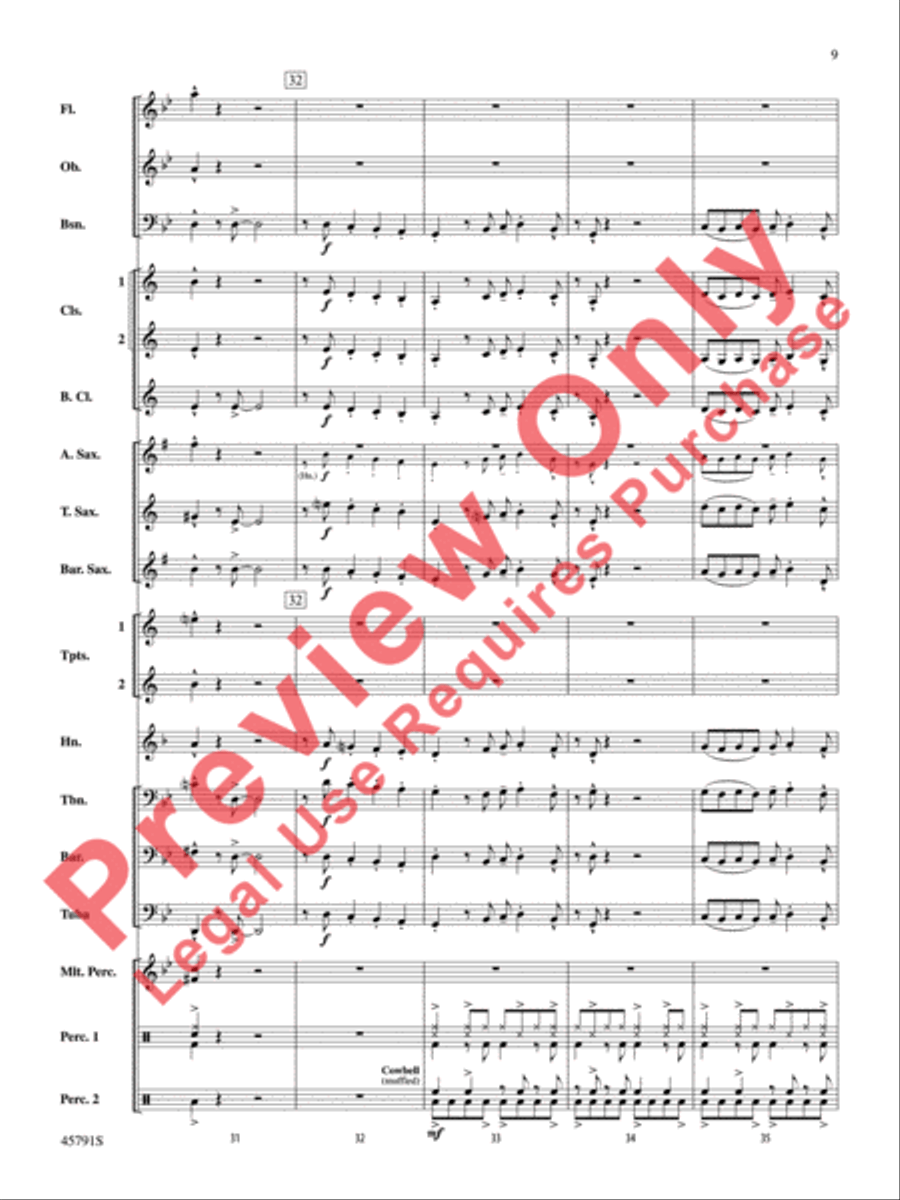 Sambeando Concert Band scores gallery preview page 10