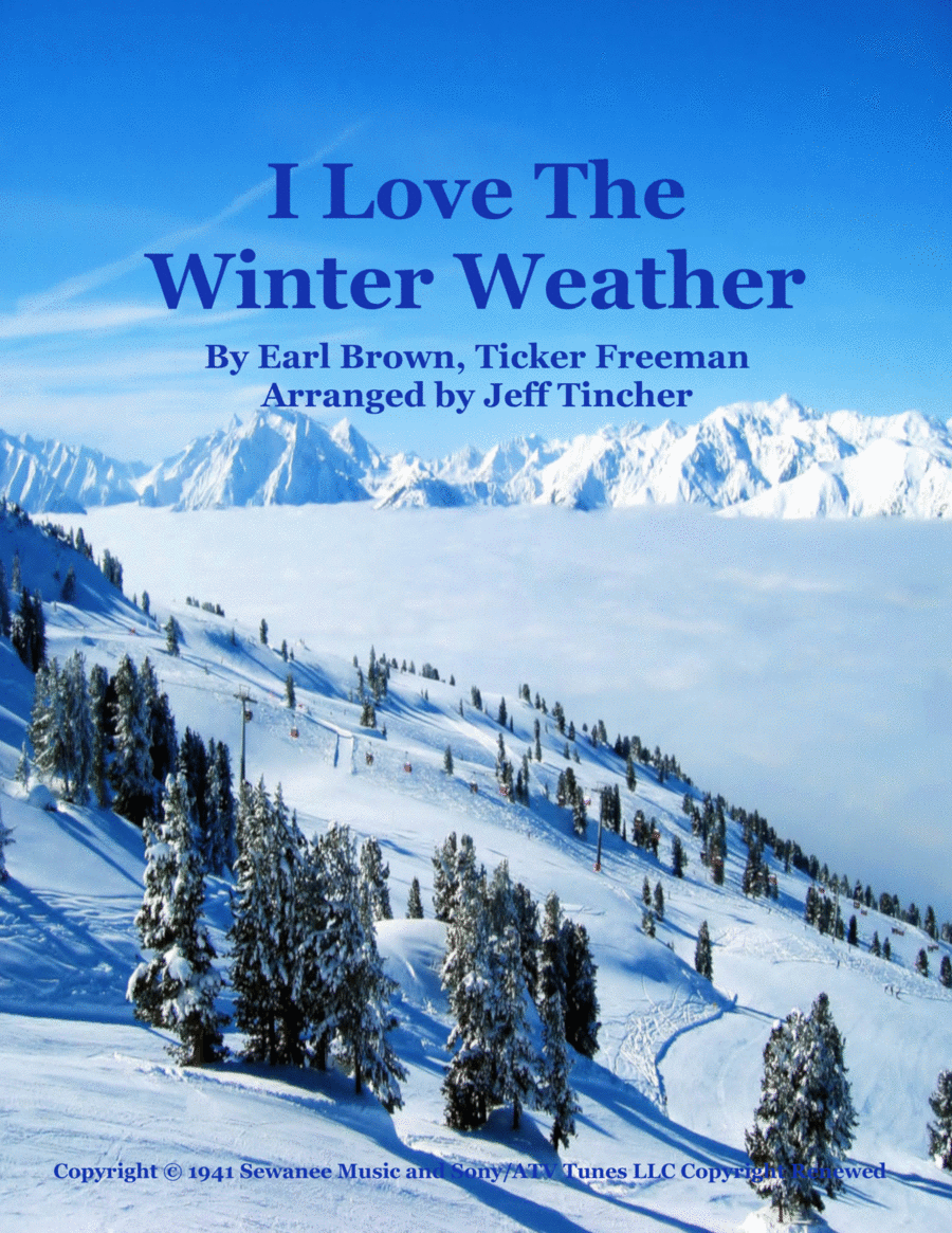 I Love The Winter Weather Piano, Vocal, Guitar scores gallery preview page 1
