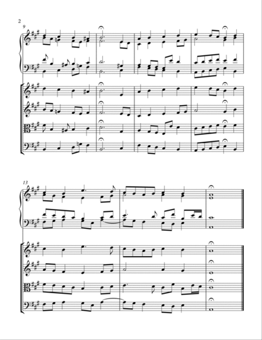 Ich Dank Dir, Lieber Herre - BWV 347 String Quartet scores gallery preview page 2