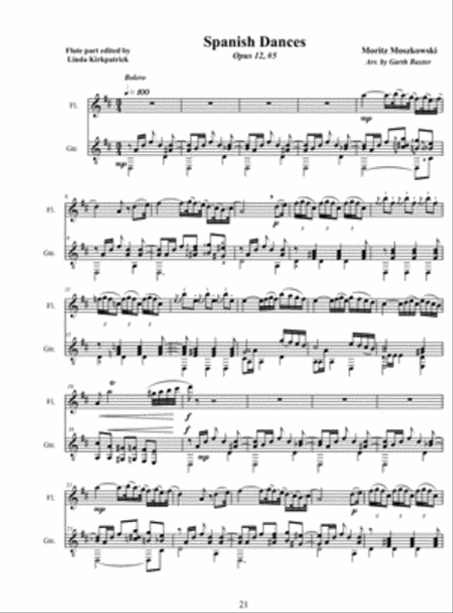 Spanish Dances, Opus 12 Flute scores gallery preview page 4
