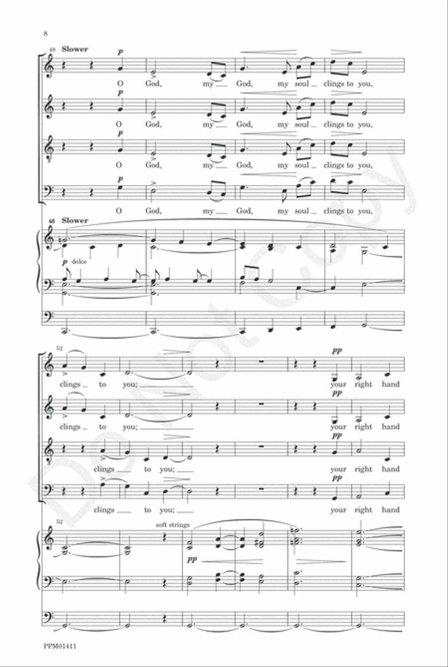 O God, My God, Eagerly I Seek You 4-Part scores gallery preview page 11