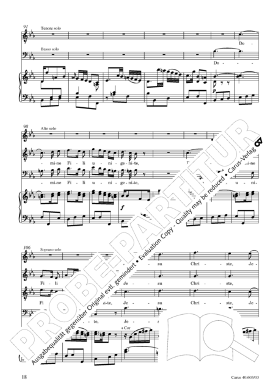 Grosse Orgelsolomesse in Es 4-Part scores gallery preview page 19