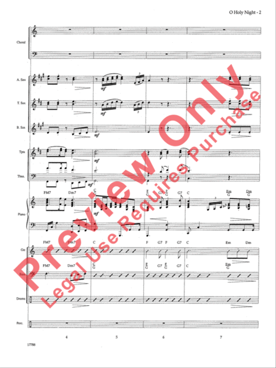 <br>Sheet music extract