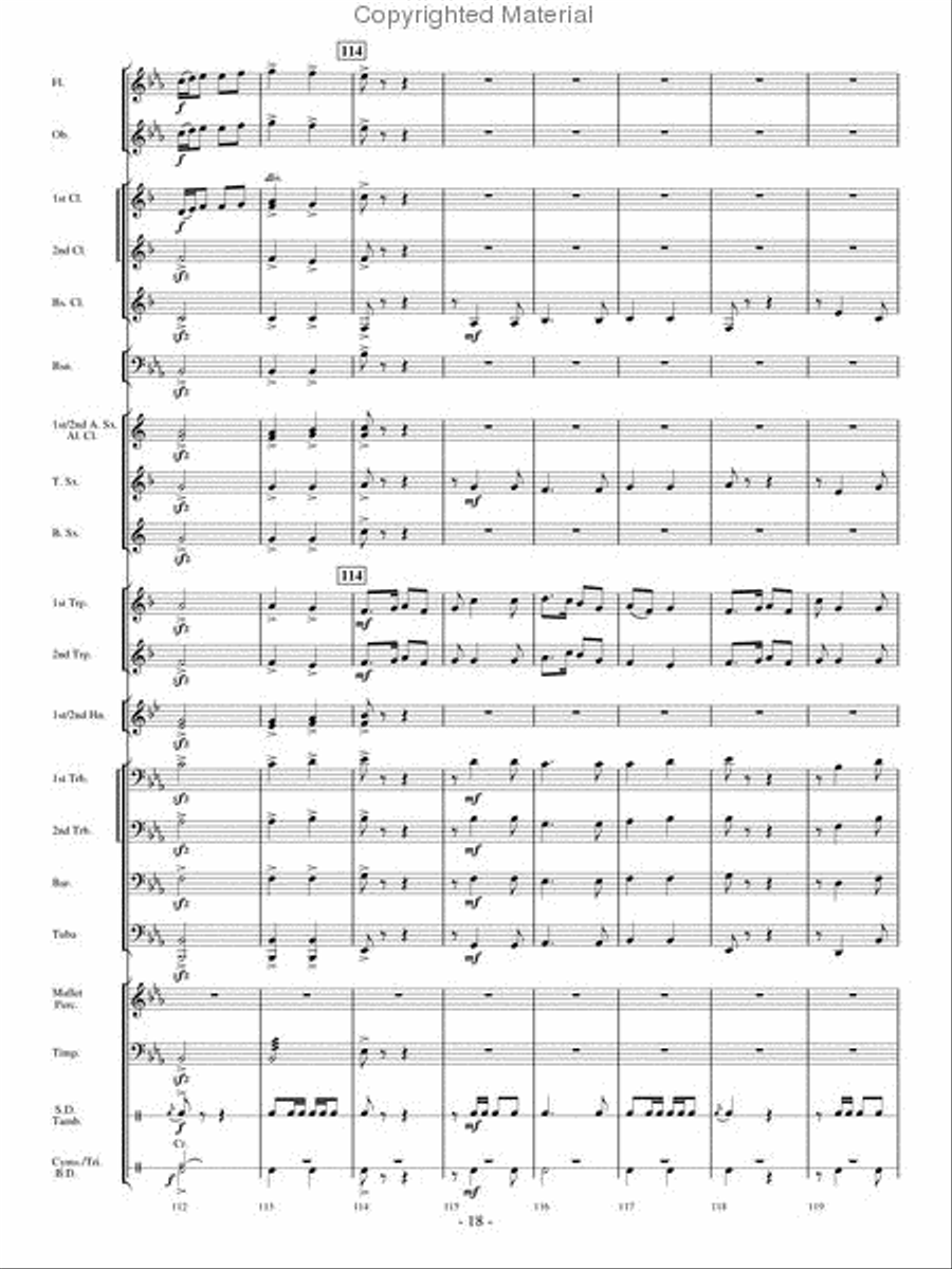 Aspen Overture Aspen Overture Concert Band scores gallery preview page 17