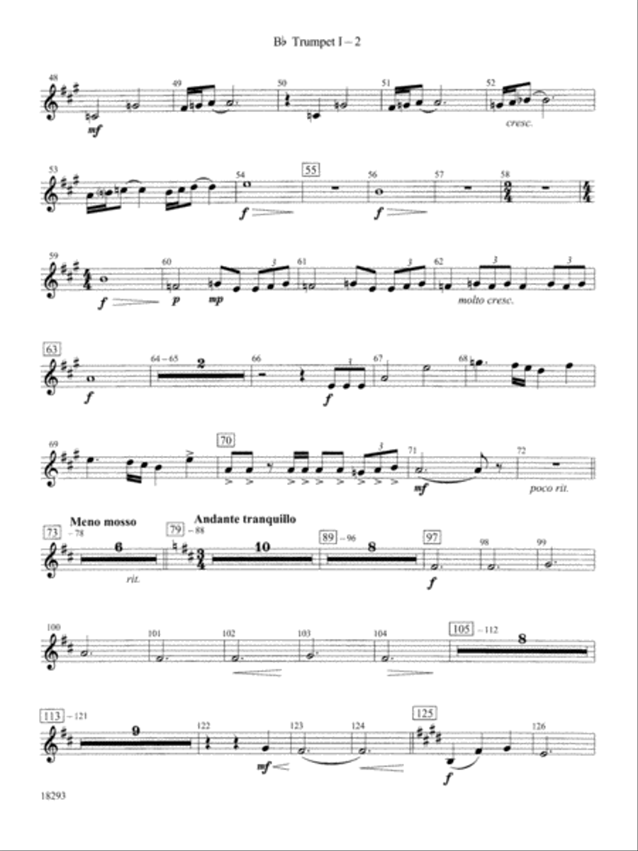 Millennium: 1st B-flat Trumpet Full Orchestra scores gallery preview page 2