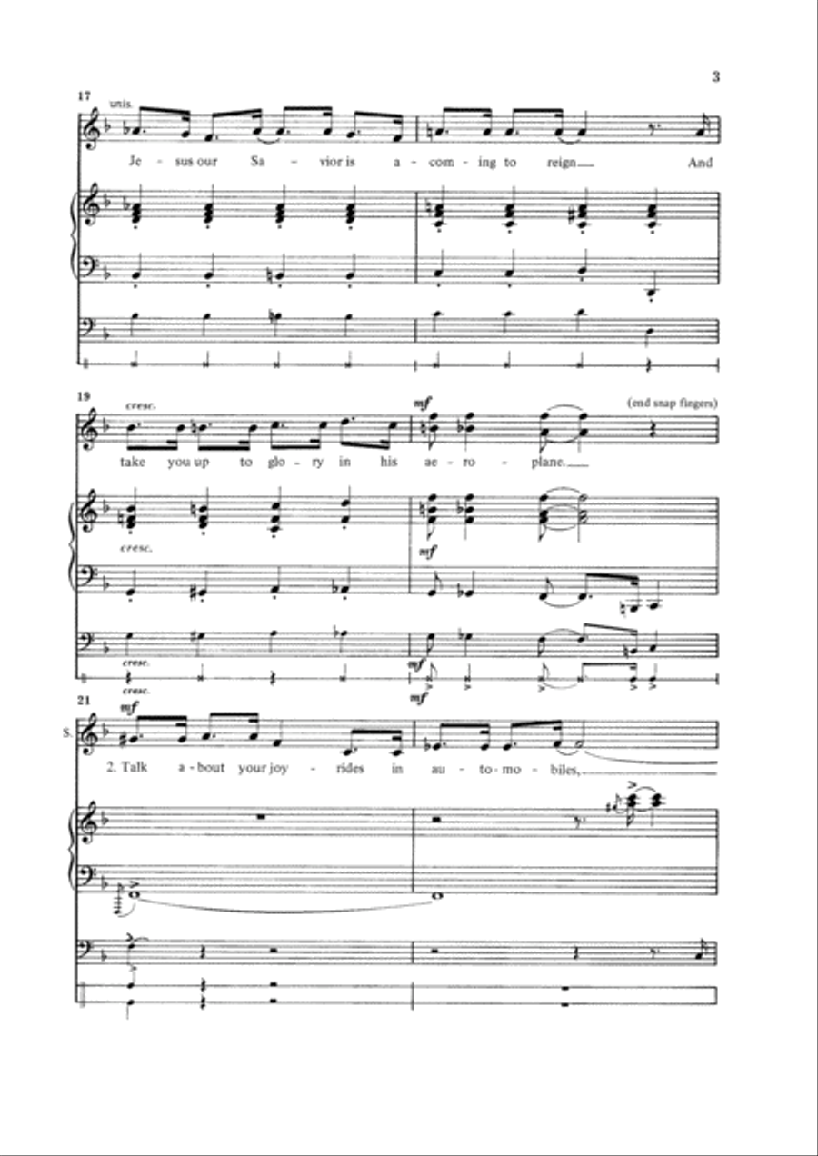 The heavenly aeroplane SA scores gallery preview page 3