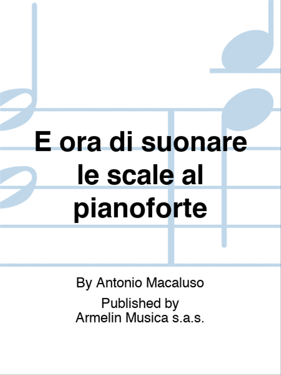 È ora di suonare le scale al pianoforte Piano Solo scores gallery preview page 1
