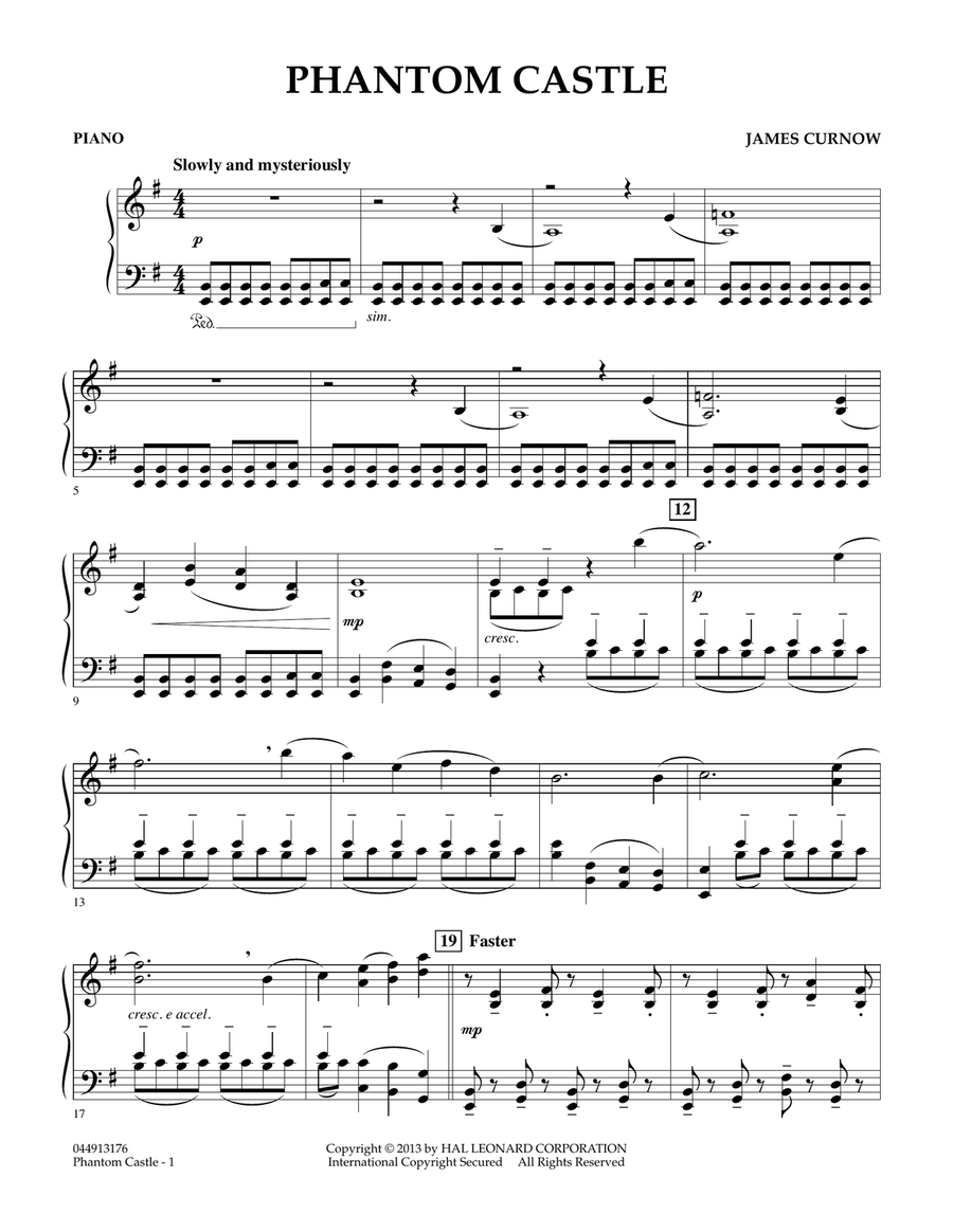 Phantom Castle - Piano Orchestra scores gallery preview page 1
