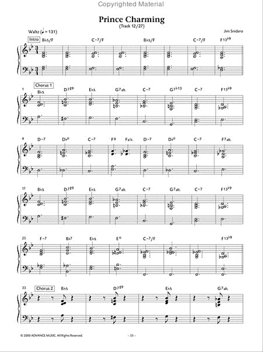 Easy Jazz Conception -- Piano Comping Piano Method scores gallery preview page 13