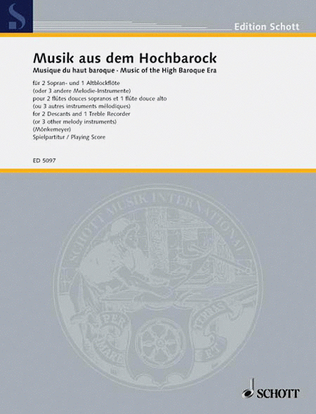 Book cover for Music of the High Baroque Era