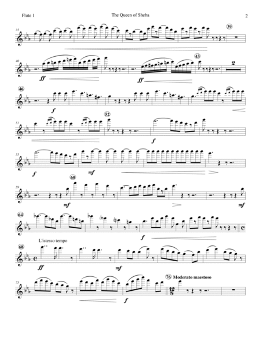 The Queen Of Sheba The Queen Of Sheba Concert Band scores gallery preview page 5
