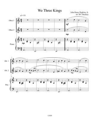 We Three Kings (oboe duet) with optional piano accompaniment