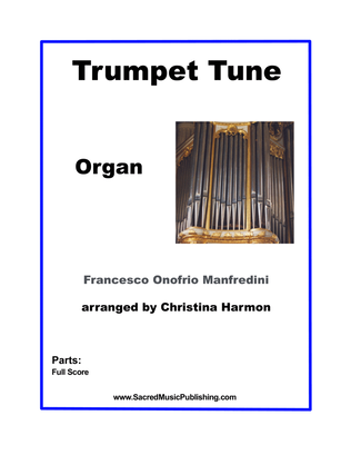 Book cover for Manfredini -Trumpet Tune - Organ