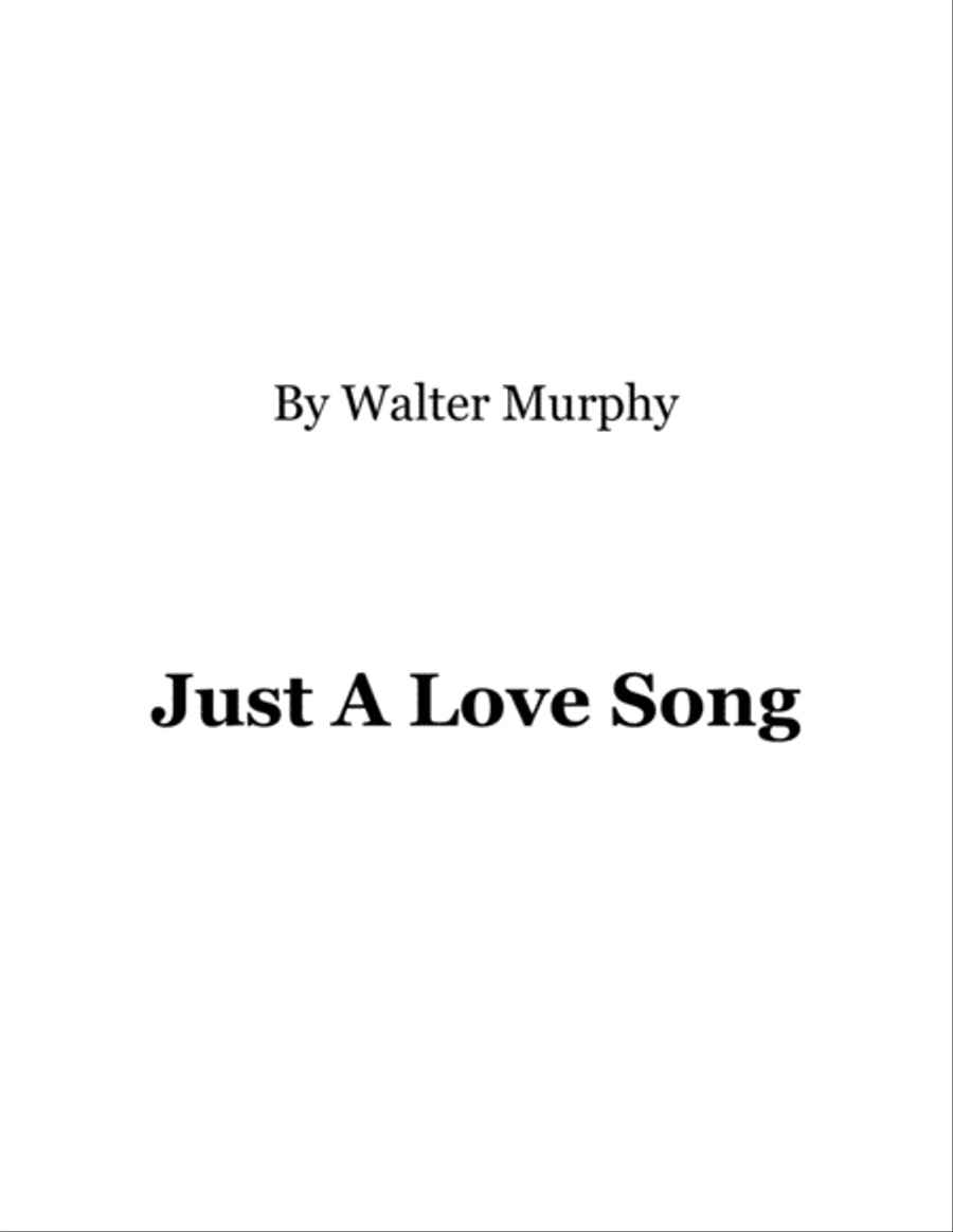 Just A Love Song Small Ensemble scores gallery preview page 1