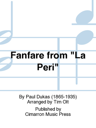 Book cover for Fanfare from La Peri