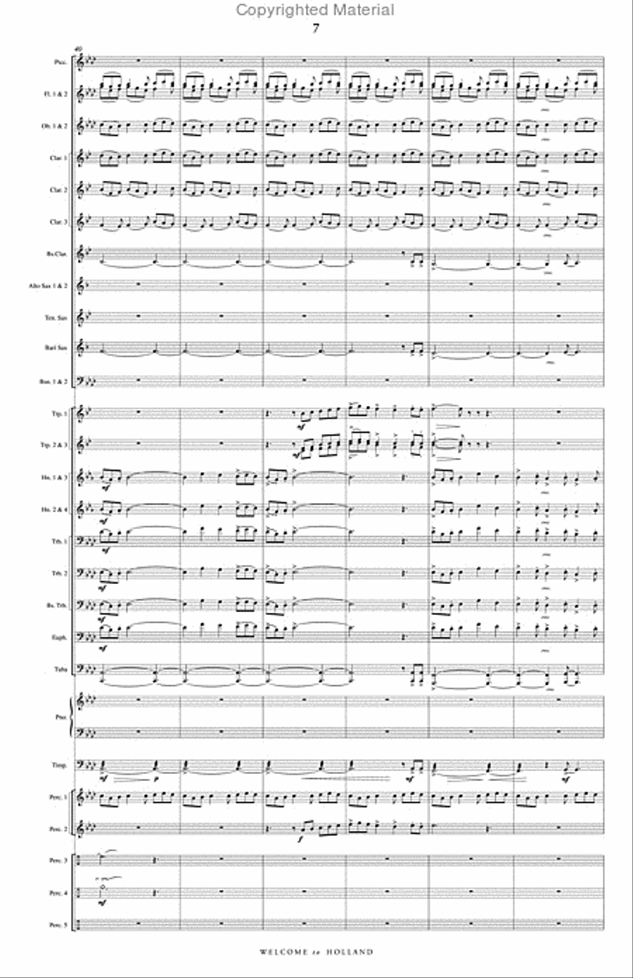 Welcome to Holland Concert Band scores gallery preview page 8