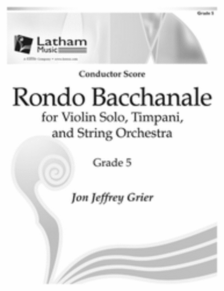 Rondo Bacchanale for Violin Solo, Timpani and String Orchestra - Score