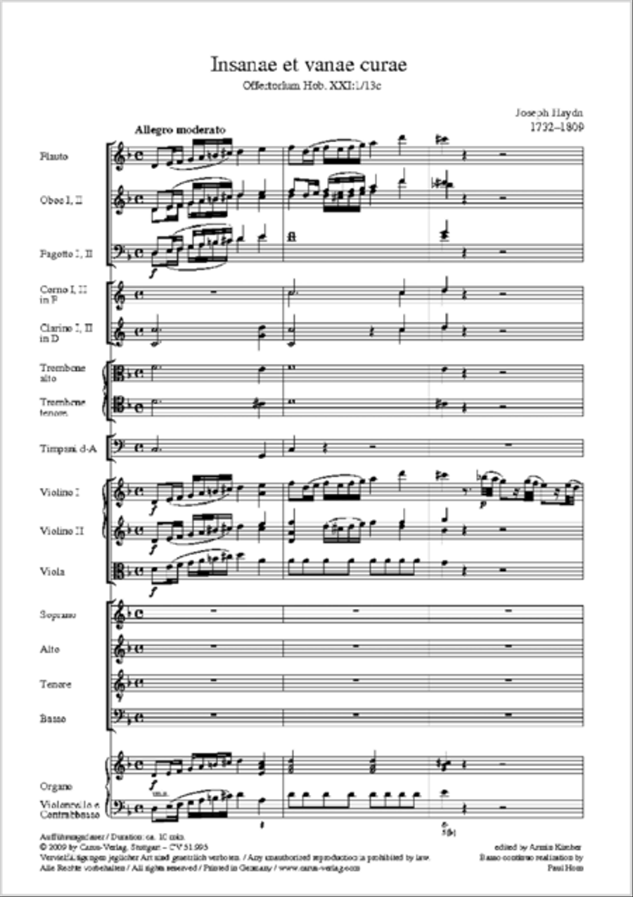 Insanae et vanae curae Insanae et vanae curae 4-Part scores gallery preview page 58