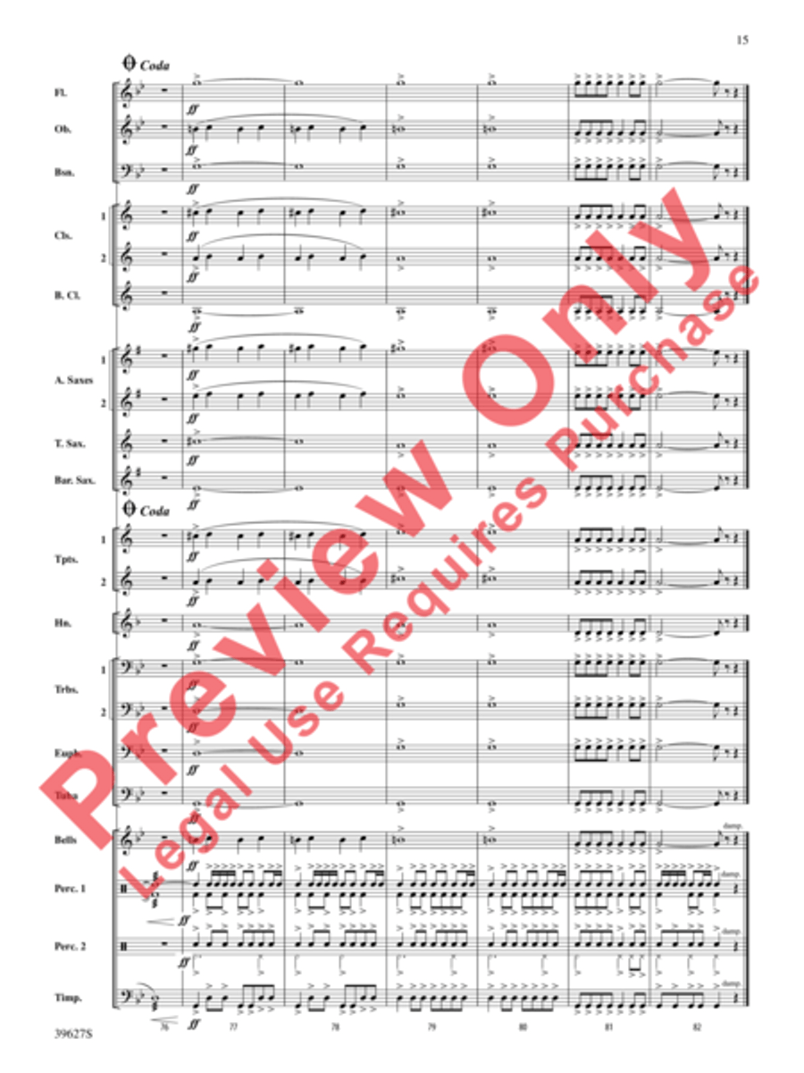 Flash Flood Concert Band scores gallery preview page 30