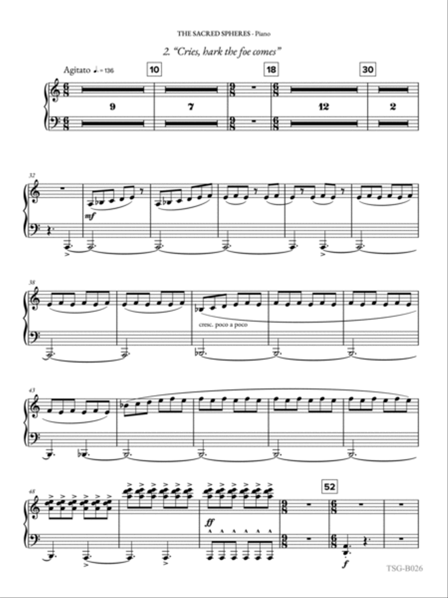 The Sacred Spheres: Piano Accompaniment Concert Band scores gallery preview page 5