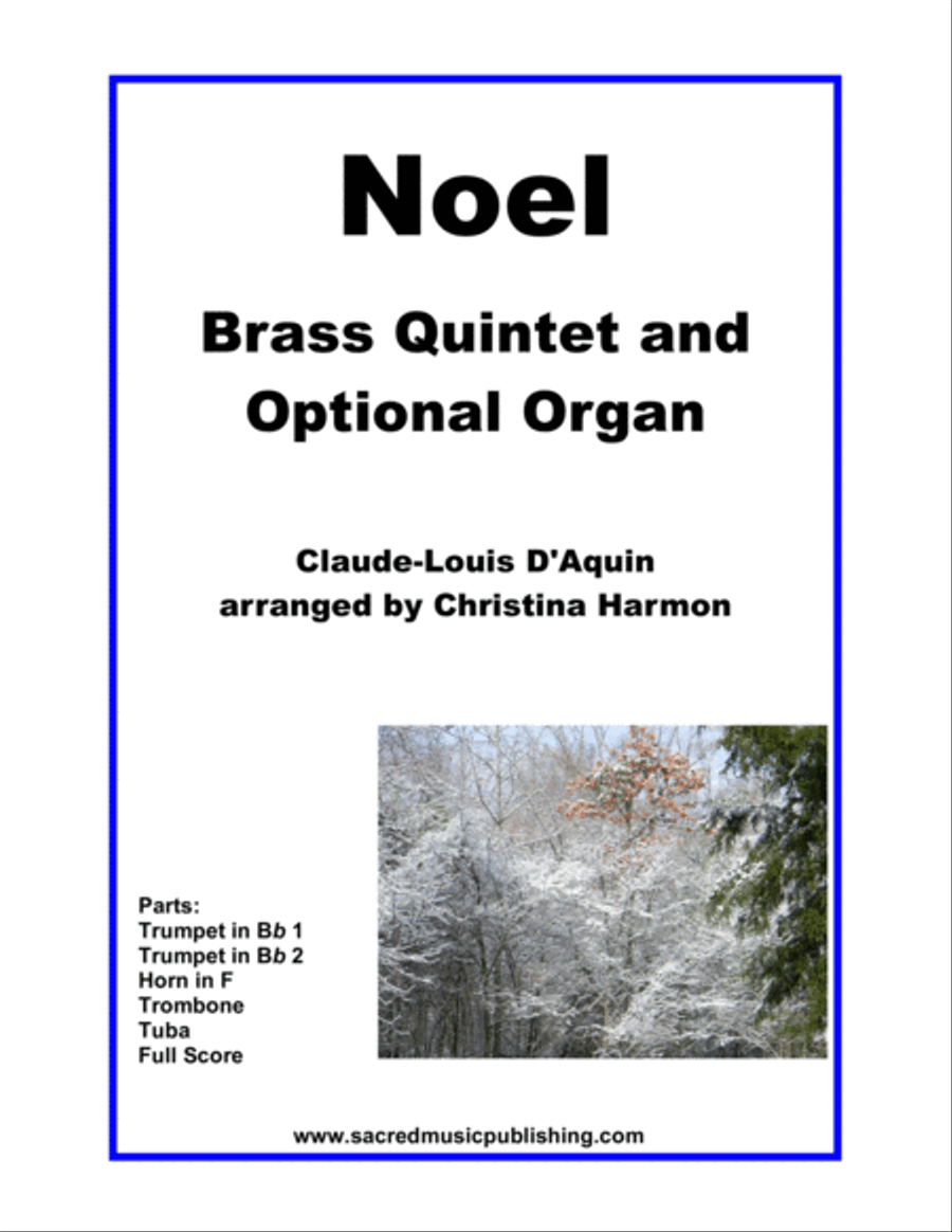 Noel - for Brass Quintet and Optional Organ Small Ensemble scores gallery preview page 1