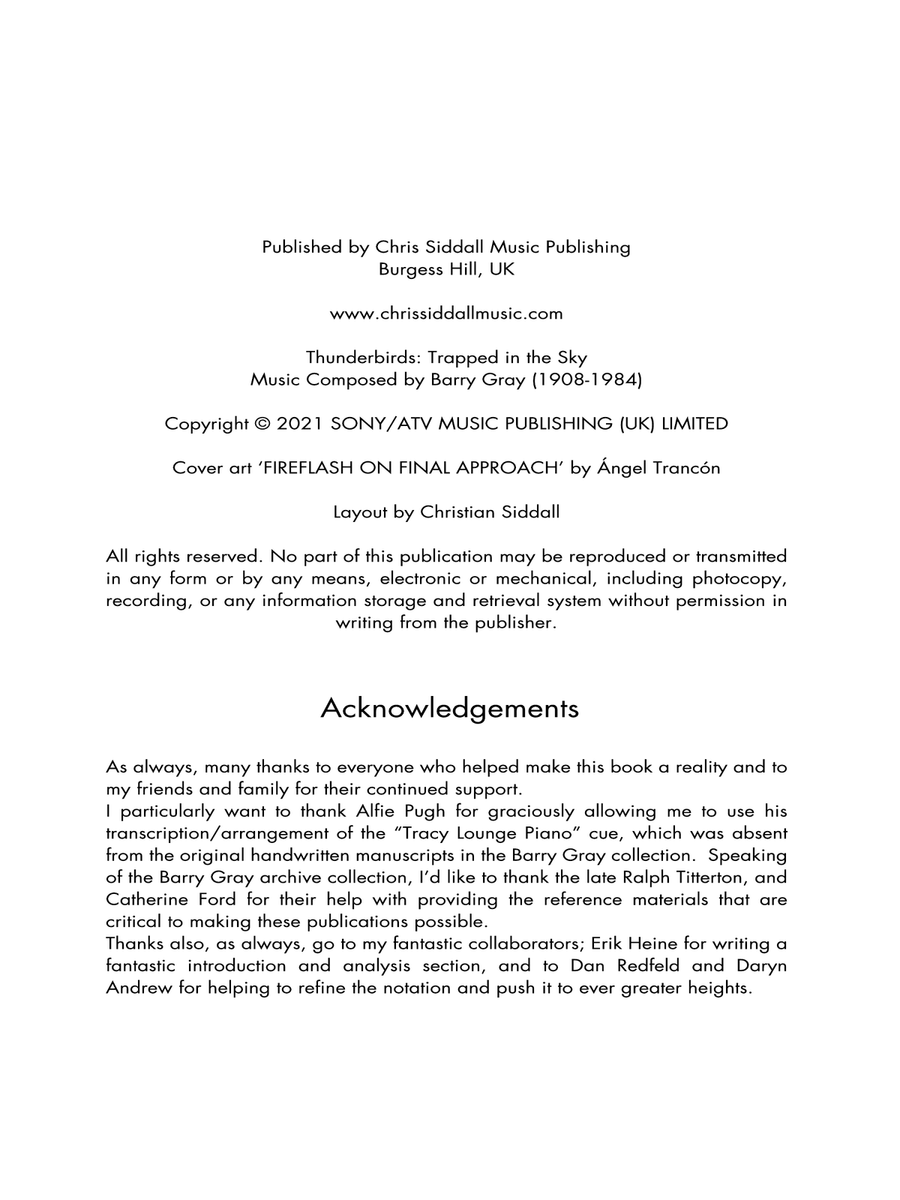 Thunderbirds - Score Only Full Orchestra scores gallery preview page 4