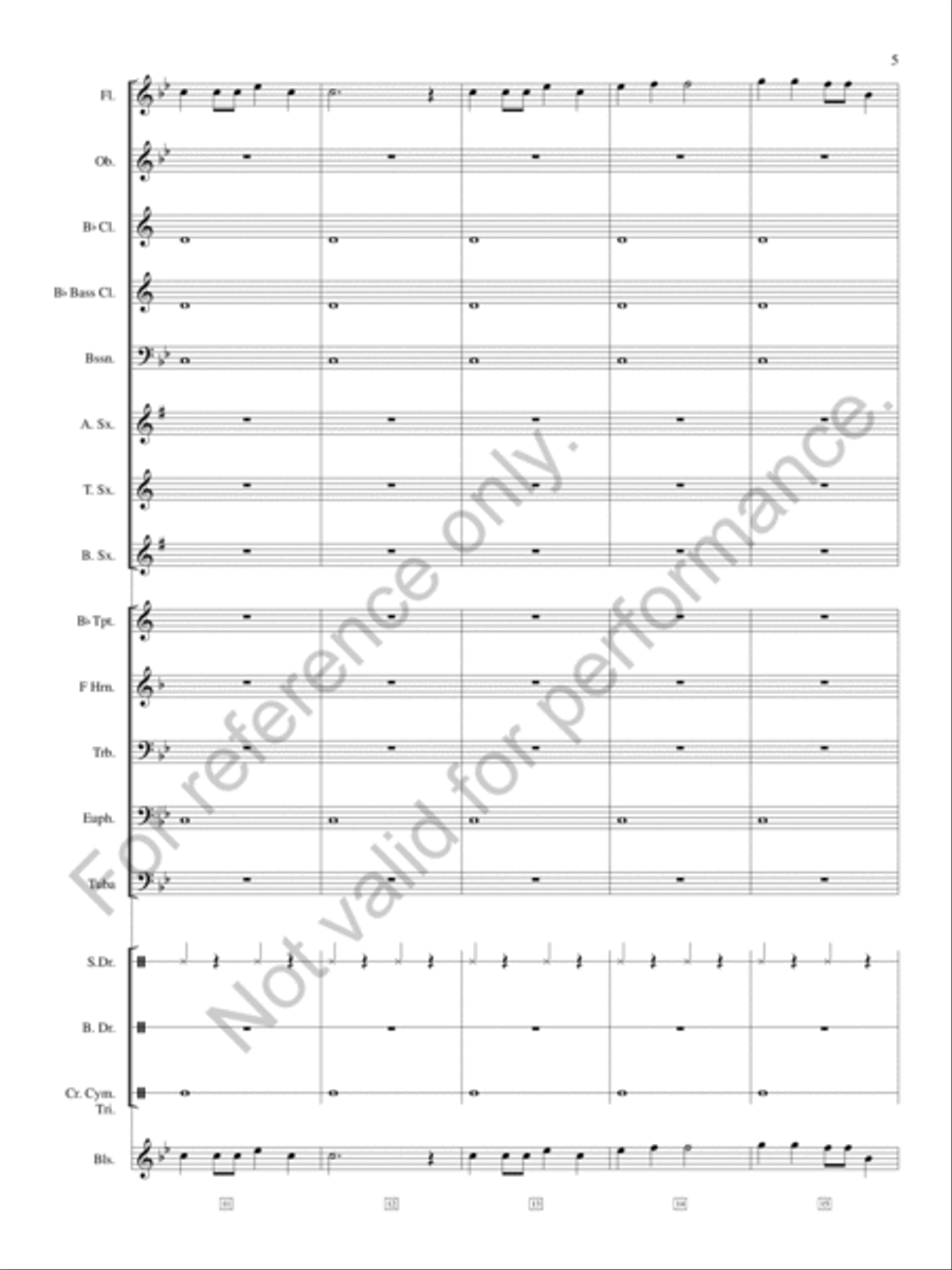 Shadowdance Concert Band scores gallery preview page 6