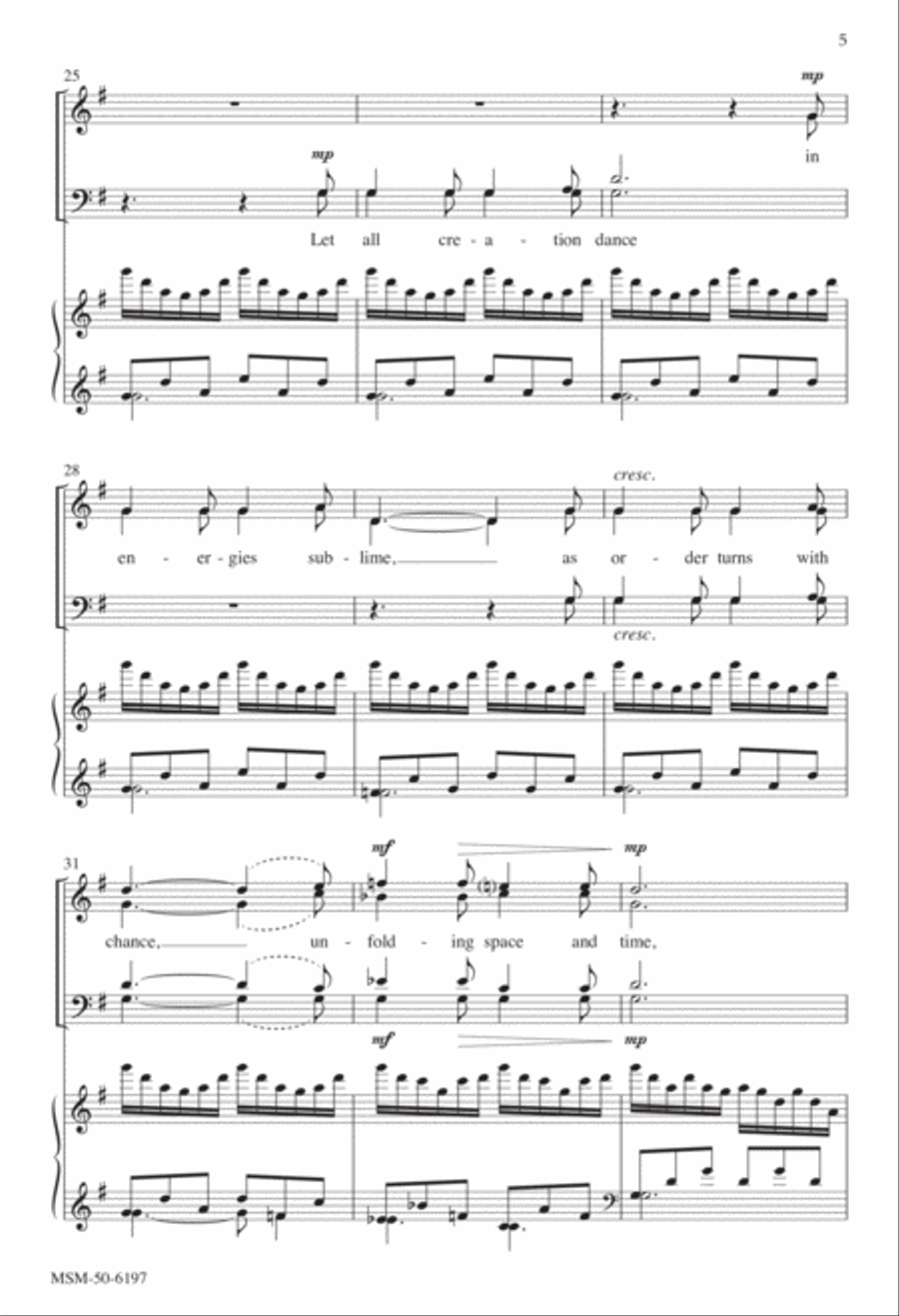 Let All Creation Dance 4-Part scores gallery preview page 4