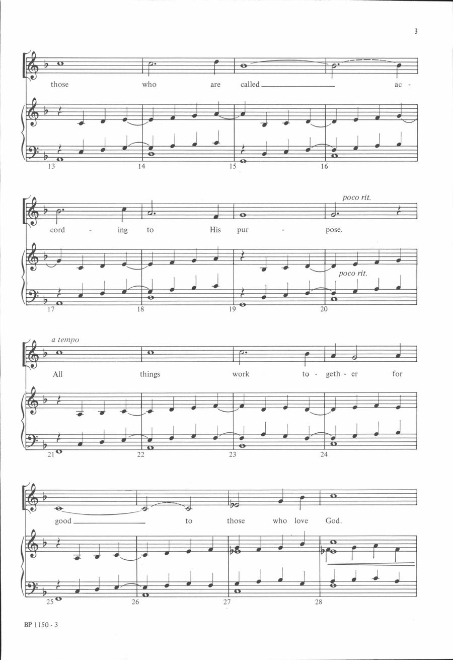 Song of the Apostle 4-Part scores gallery preview page 3