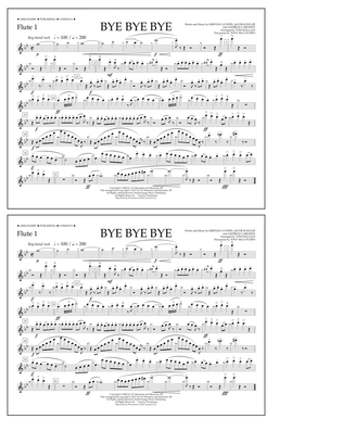 Book cover for Bye Bye Bye (arr. Tom Wallace) - Flute 1