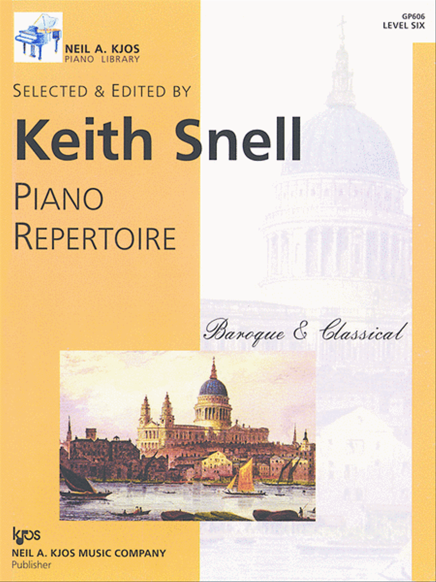 Piano Repertoire: Baroque/Classical Level 6 Piano Method scores gallery preview page 1