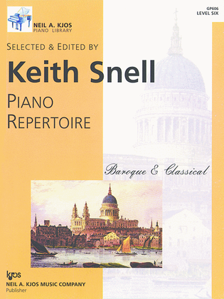 Book cover for Piano Repertoire: Baroque/Classical Level 6