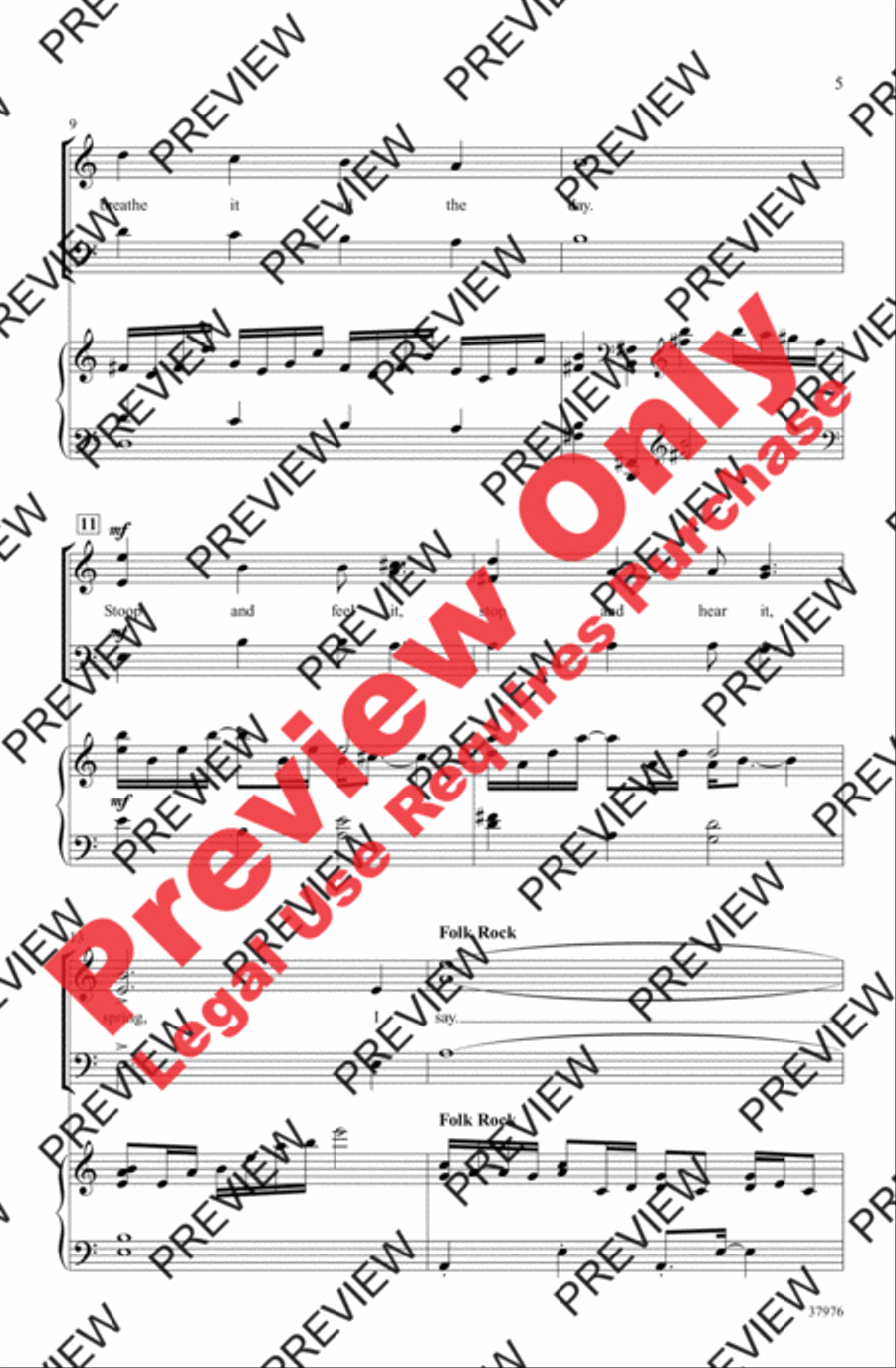Winter's on the Wing (from The Secret Garden) 3-Part scores gallery preview page 5