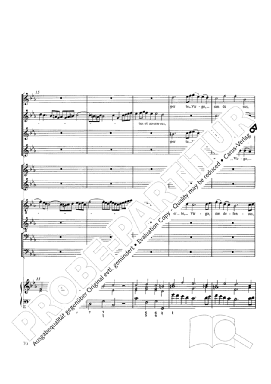 Stabat mater Choir scores gallery preview page 70