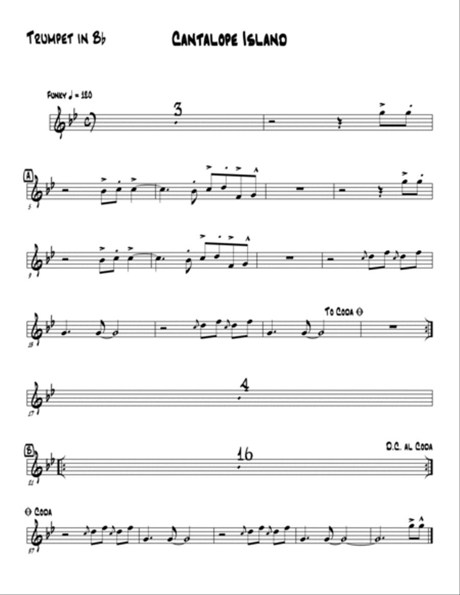 Cantaloupe Island Cantaloupe Island Jazz Ensemble scores gallery preview page 3