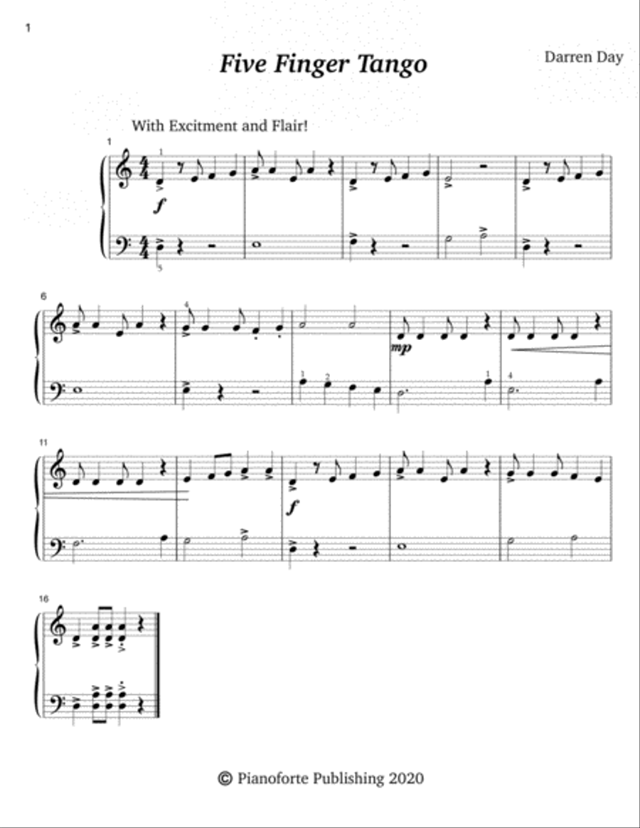 Five Fingers Easy Piano scores gallery preview page 3