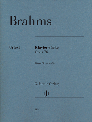 Book cover for Piano Pieces Op. 76 Nos. 1-8