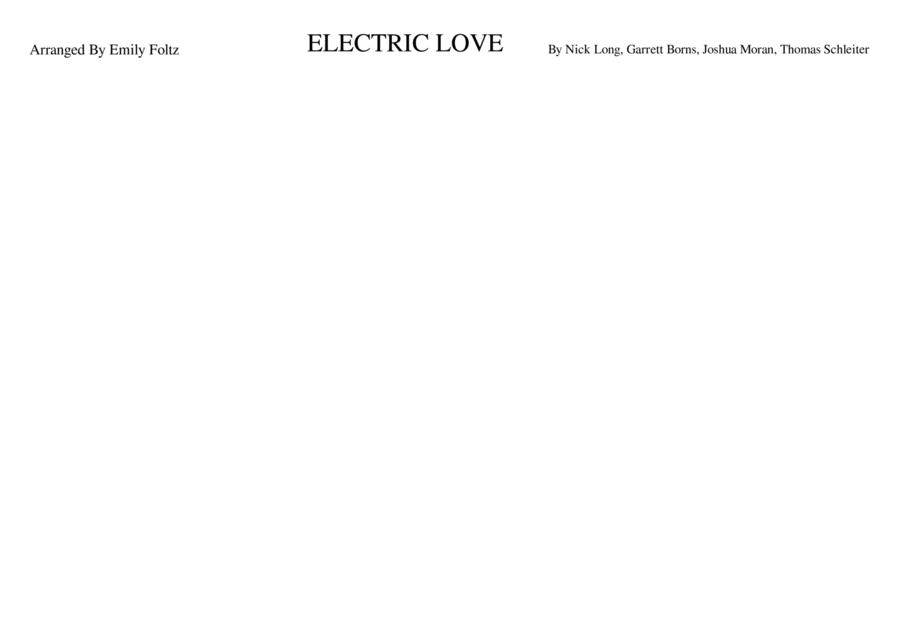 Electric Love Marching Band scores gallery preview page 1