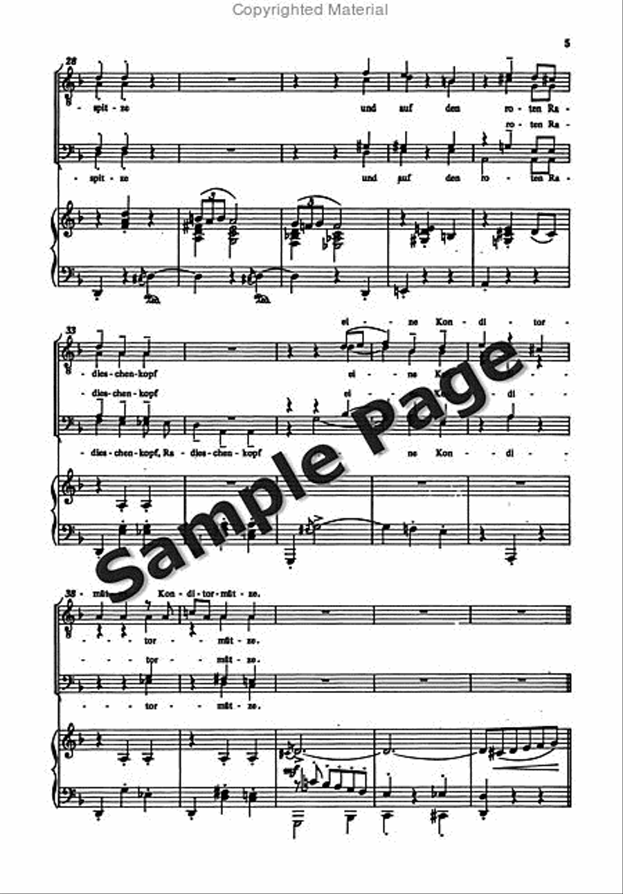 Erkalteter Landsknechte TTBB scores gallery preview page 6