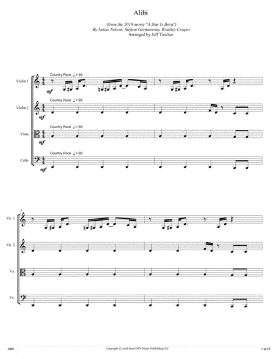 Alibi String Quartet scores gallery preview page 2