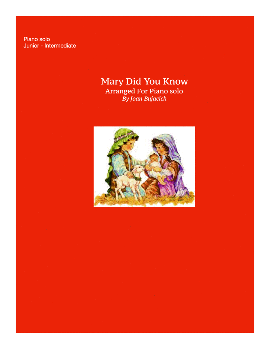 Mary, Did You Know? Piano Solo scores gallery preview page 1