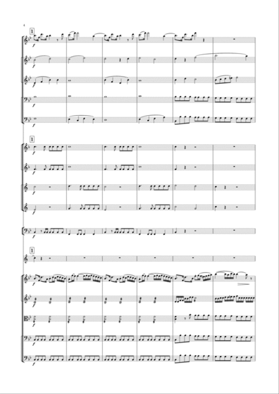 Crusell - Clarinet Concerto No.3 in B flat major, Op.11 Full Orchestra scores gallery preview page 4