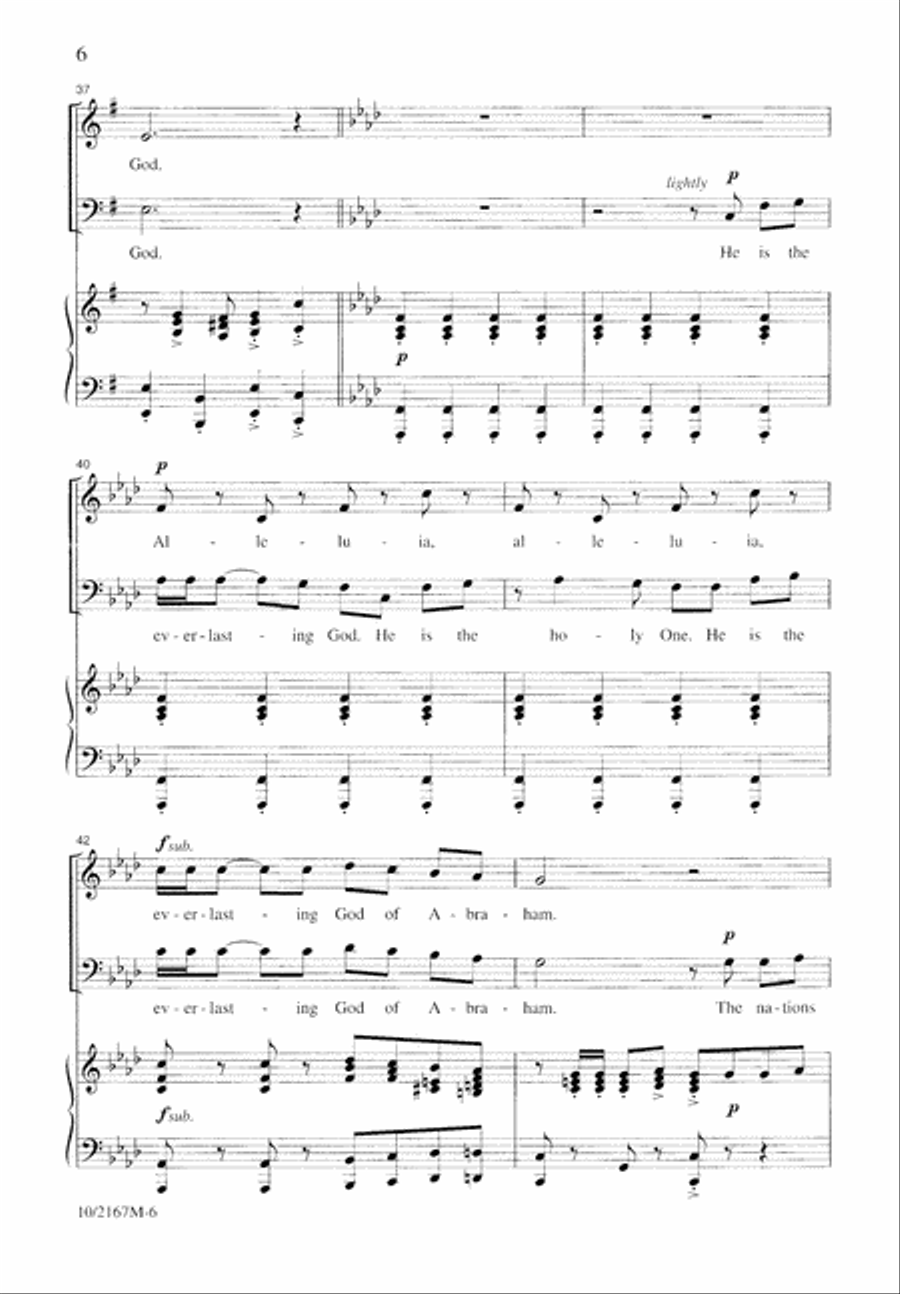 He Is the Everlasting God 4-Part scores gallery preview page 6