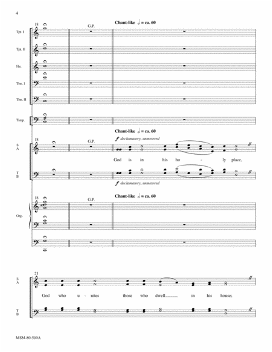 Let Us Go Rejoicing: Fanfare, Introit, and Procession for the Dedication of a Church Choir scores gallery preview page 4
