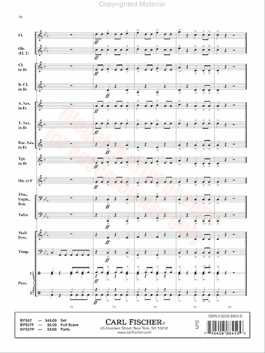 Aftershock Concert Band scores gallery preview page 17