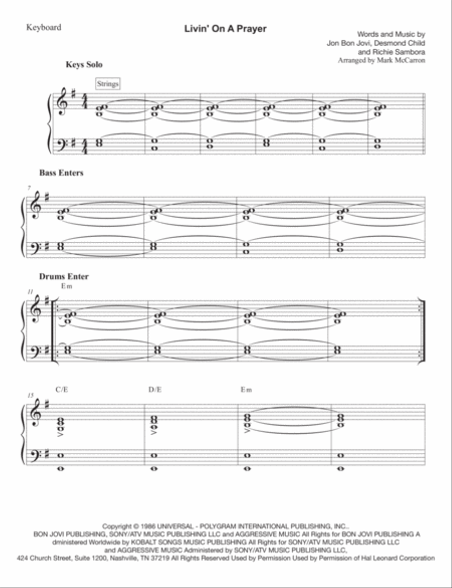 Livin' On A Prayer String Duet scores gallery preview page 2