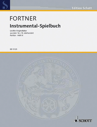 Book cover for Instrumental Spielbuch 3 Score