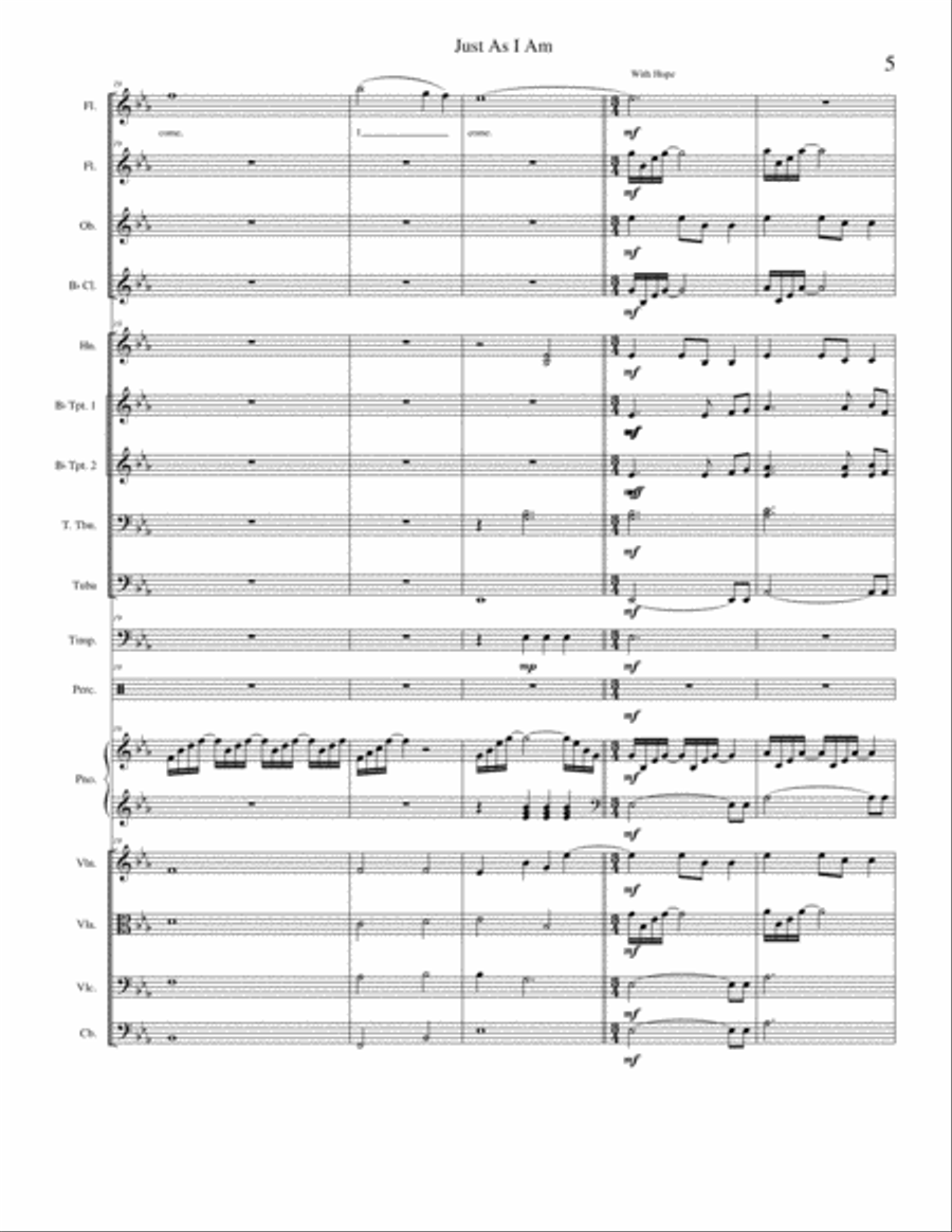 Just As I Am Just As I Am Concert Band scores gallery preview page 5