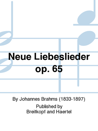 Book cover for New Love Songs Op. 65