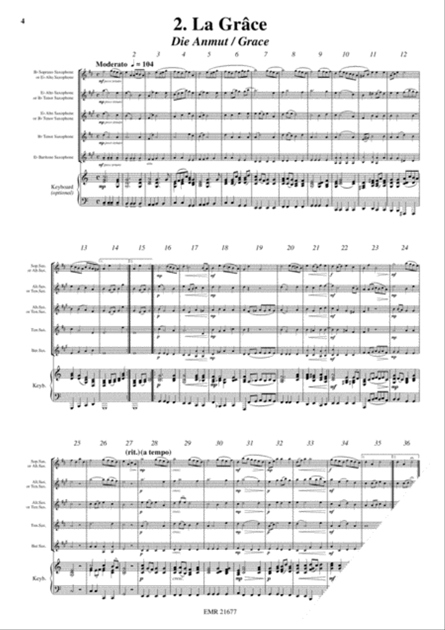12 Heroic Marches 12 Heroic Marches Saxophone Quintet scores gallery preview page 4